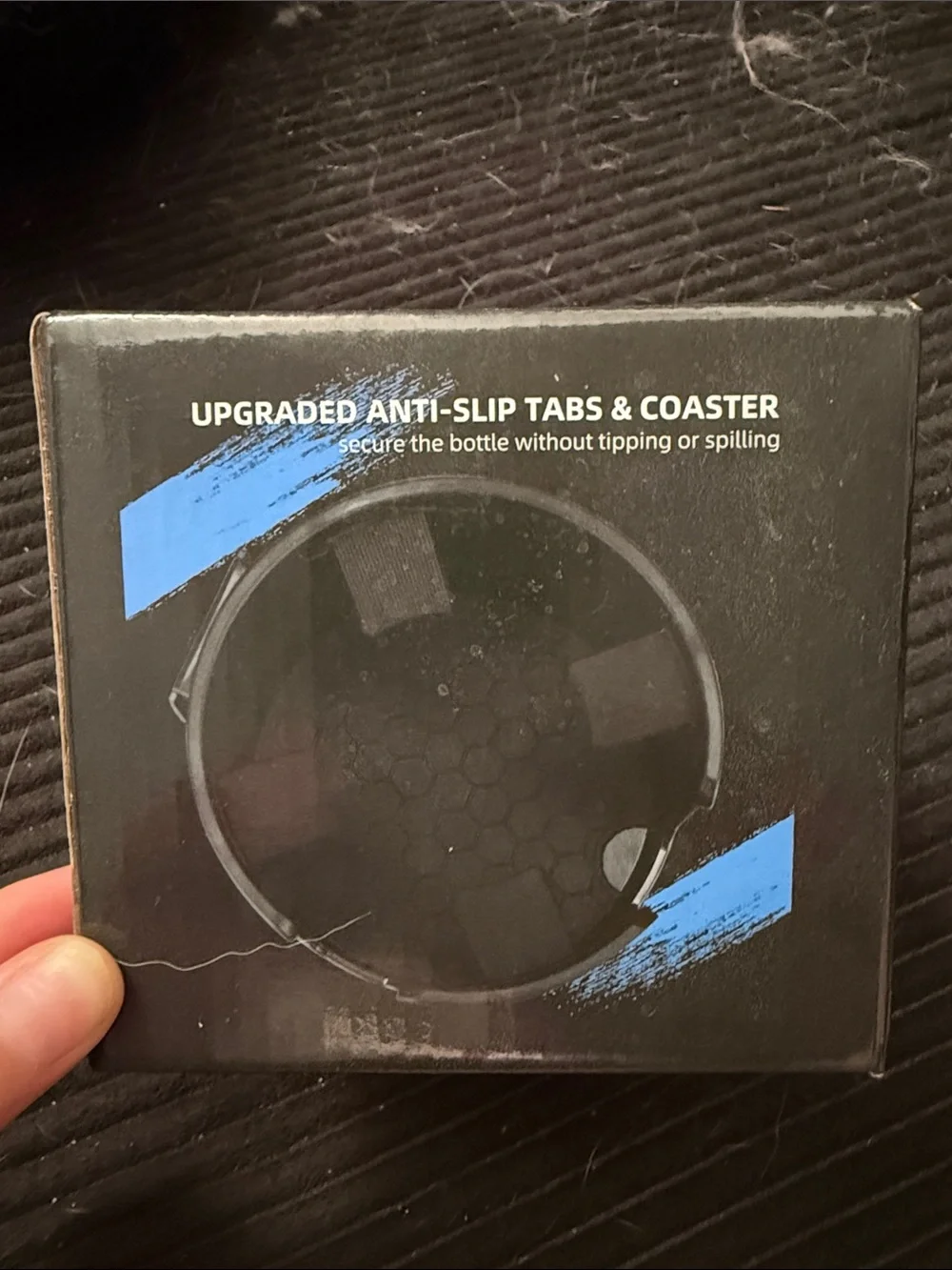 Black Expandable Car Cup Holder with Phone Slot